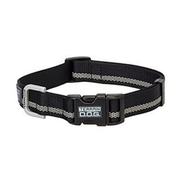 Terrain Snap-N-Go Dog Collar, Black Reflective Nylon, Small