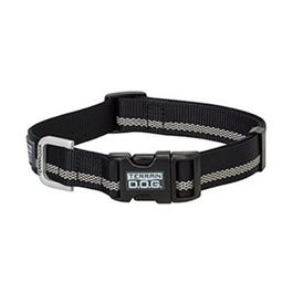 Terrain Snap-N-Go Dog Collar, Black Reflective Nylon, Large