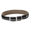 Terrain Reflective Lined Dog Collar, Black Nylon, 19-In.