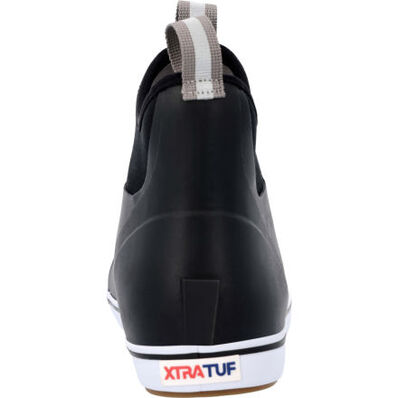 XtraTuf Men's 6 in Ankle Deck Boot Black