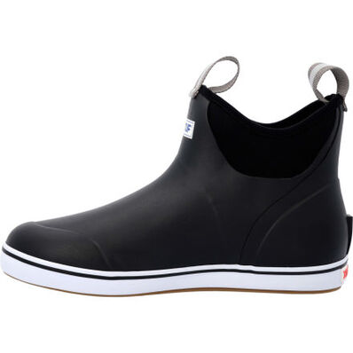XtraTuf Men's 6 in Ankle Deck Boot Black
