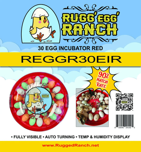 Rugged Ranch Rugg'EGG' Ranch 30 Egg Incubator RED