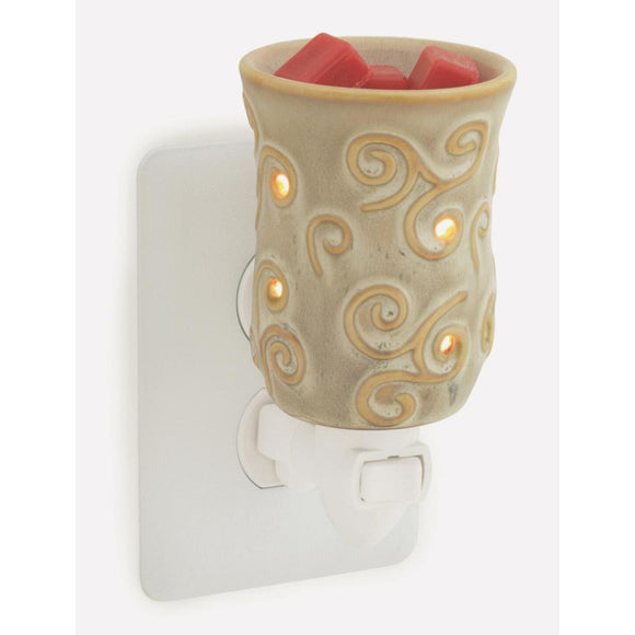 Candle Warmers Chai White Ceramic Pluggable Fragrance Warmer