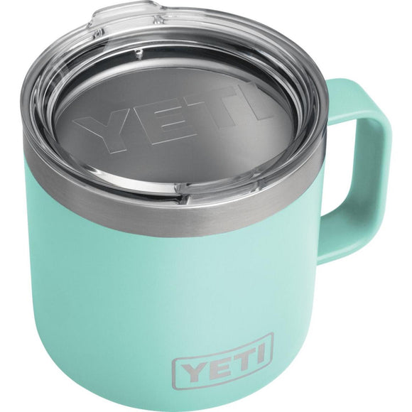 Yeti Rambler 14 Oz. Seafoam Stainless Steel Insulated Mug