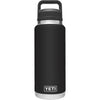 Yeti Rambler 36 Oz. Black Stainless Steel Insulated Vacuum Bottle with Chug Cap