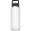 Yeti Rambler 36 Oz. White Stainless Steel Insulated Vacuum Bottle with Chug Cap