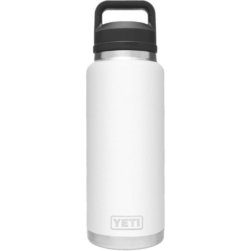 Yeti Rambler 36 Oz. White Stainless Steel Insulated Vacuum Bottle with Chug Cap