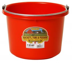 Miller Little Giant 8 Quart Plastic Bucket (RED)