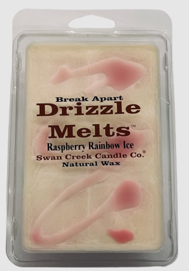 Swan Creek Candle Break-Apart Drizzle Melt Raspberry Rainbow Ice LTD