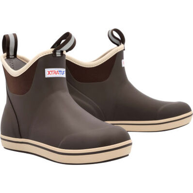 XtraTuf Men's 6 in Ankle Deck Boot Chocolate Tan