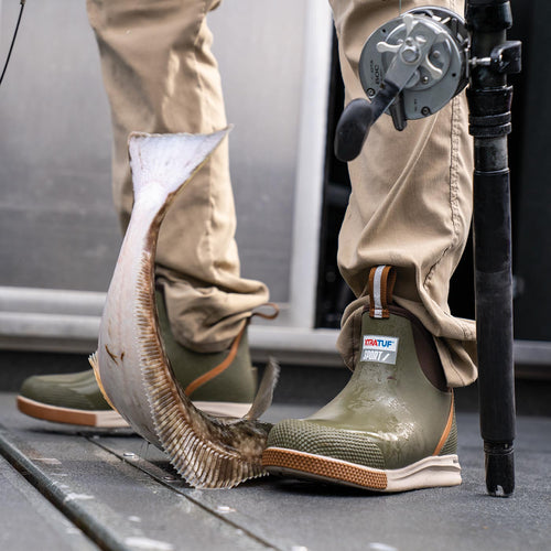 XtraTuf Men's Ankle Deck Boot Sport Olive