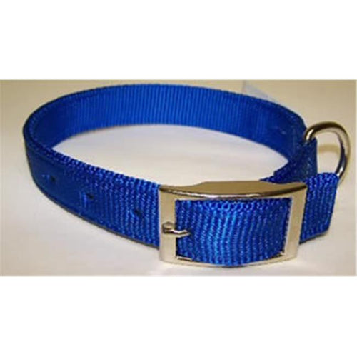 Leather Brothers  No.115N BL26 Nylon Collar Double Ply 1inx26in Color Blue (1 x 26, Blue)