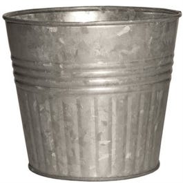 Planter, Galvanized Metal, 4-In.