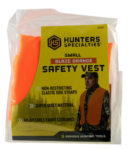 Hunters Specialties 02001 Safety VestYouth Orange Neoprene