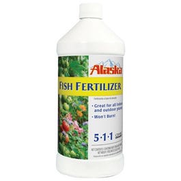 Fish Emulsion Fertilizer, 5-1-1 Formula, 1-Qt.