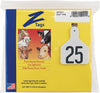 Z Tags 1-piece Pre-numbered Laser Print Tags For Calves, Numbers 1 To 25 (white)