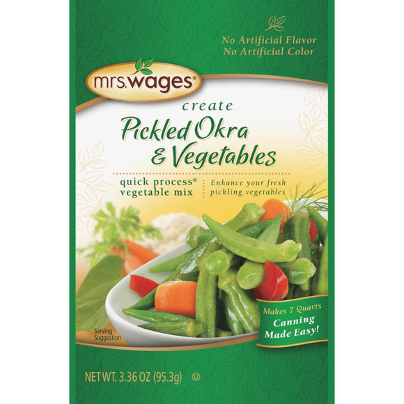 Mrs. Wages Quick Process 3.36 Oz. Okra & Vegetables Pickling Mix