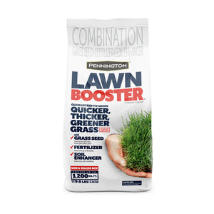Pennington Lawn Booster Sun & Shade Grass Seed and Fertilizer Mix, 9.6 Pounds