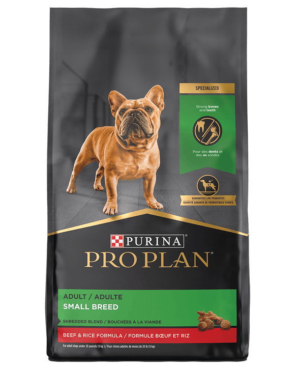 Purina Pro Plan Pro Plan Small Breed Shredded Blend Beef & Rice Dry Dog Food