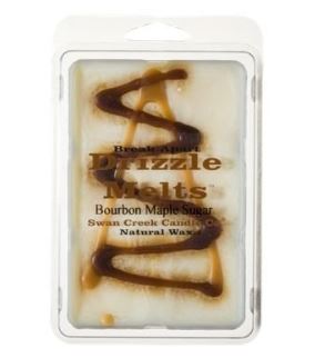 Swan Creek Candle Break-Apart Drizzle Melts Bourbon Maple Sugar