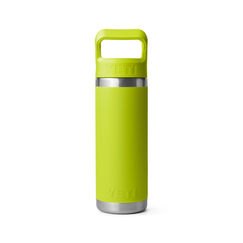 YETI RAMBLER® 18 Oz Water Bottle With Color-Matched Straw Cap (Chartreuse 18 oz)
