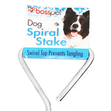 Boss Pet Spiral Tie-Out Stakes