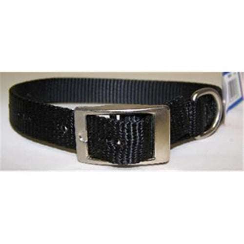 Leather Brothers No.102N BK18 Nylon Collar 3/4 X18in Black (Small, Black)