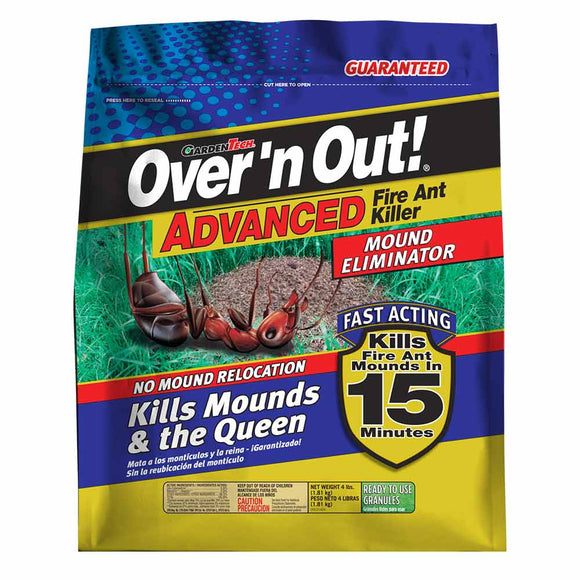 Over' N Out 100525676 Advanced Fire Ant Killer, Granules, 7.33 Ph