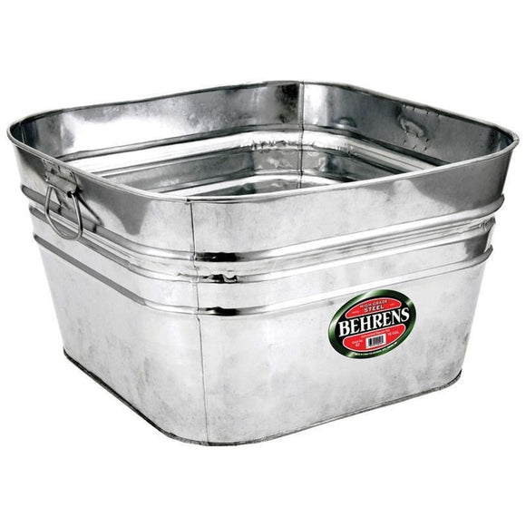 BEHRENS HOT DIPPED SQUARE STEEL TUB